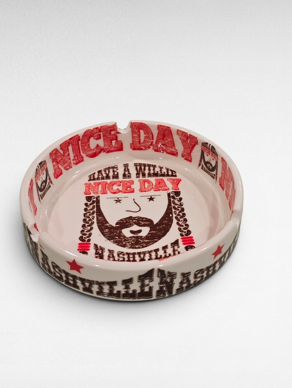 Willie Nelson Have A Willie Nice Day Nashville Ashtray